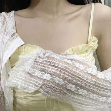💛限時下殺💛【甜美清新】鏤空蕾絲上衣女夏季新款複古休閒薄款開衫洋氣寬鬆防曬衫
