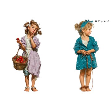 【4 月新品 2】08-122-0082 人物貼紙 鄉村女孩