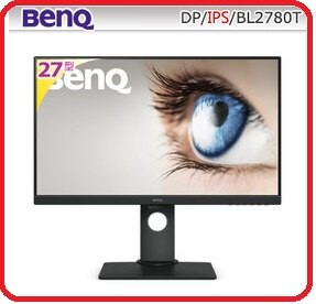BenQ 明基 BL2780T 27吋 光智慧 不閃屏顯示器 IPS 面板與 Full HD 解析度，商用最佳選擇