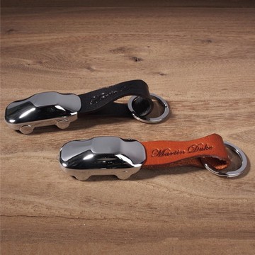 LED真皮鑰匙圈－車子