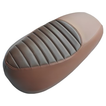 GOGORO 皮革毛毛蟲機車座墊皮  supersport 咖啡色  1個