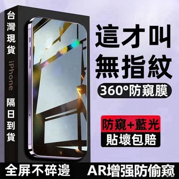 🔥 頂級防窺 適用 藍光滿版 蘋果 iPhone17 16 15 14 13 12 11 Pro Max防指紋 保護貼