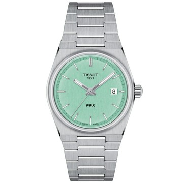TISSOT 官方授權 PRX 簡約復古石英腕錶-薄荷綠 錶 手錶 送禮 T1372101109100 / T137.210.11.091.00