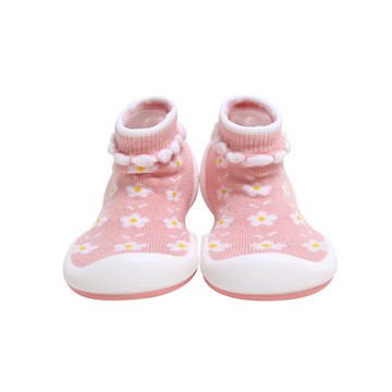 韓國 Ggomoosin Komuello 學步襪鞋-粉紅小花園