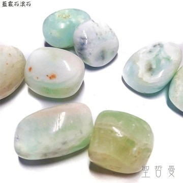 | 藍霰石滾石 | 𝐁𝐥𝐮𝐞 𝐀𝐫𝐚𝐠𝐨𝐧𝐢𝐭𝐞 雅藍紋石/亞藍文石 ~增進耐心、溝通表達