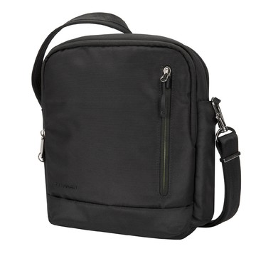 TRAVELON Urban四層防盜斜背包(黑)