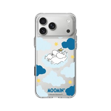 iPhone 17 Pro Max Clear Case（相機按鈕） 透明 - Moomin - Moomin＆歌妮-雲上小戀曲