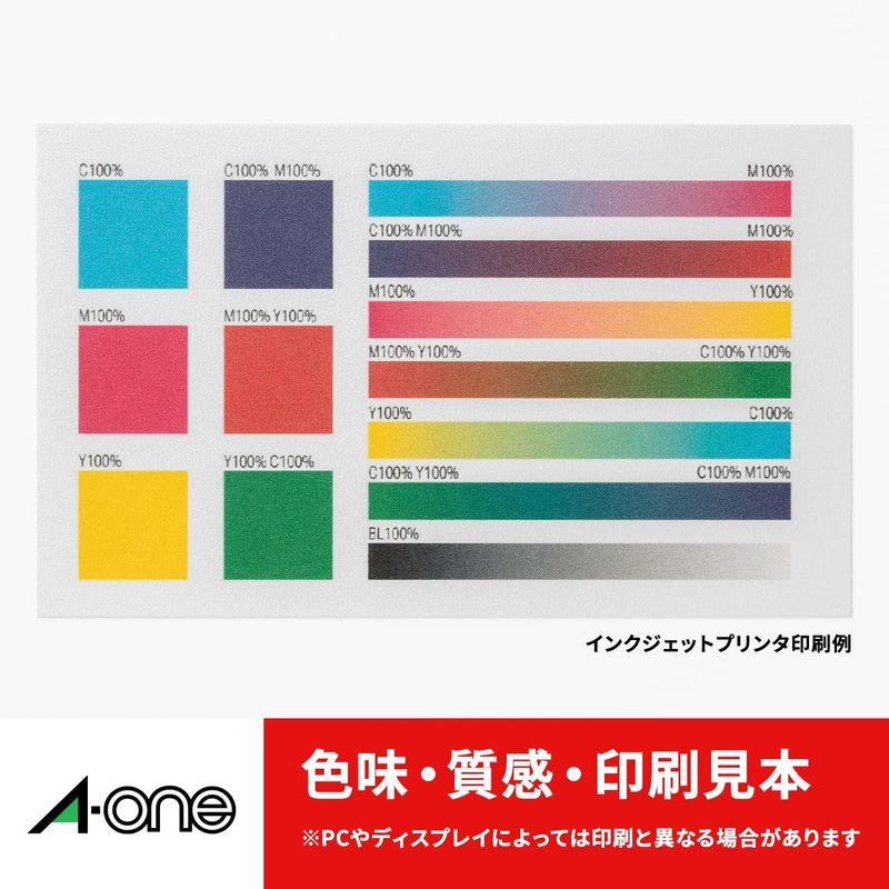 エーワン ポイントカード用 両面クリアエッジ 10面 白無地 厚口 100枚 51661