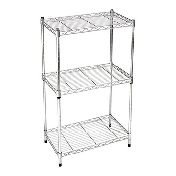 Organizing addiction 金屬立式層架附移動輪組  3層  600 x 350 x 900mm  銀色