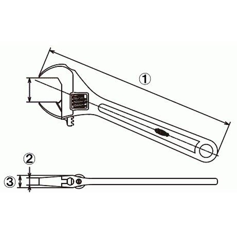 ロブテックス M300 モンキレンチ 300mm エビ印 通販 LINEポイント最大