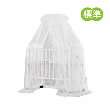 vivibaby 嬰兒床蚊帳組-白色-標準