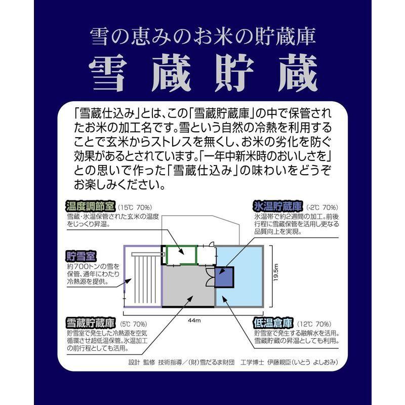 精米 新潟県魚沼産 無洗米 雪蔵氷温熟成 こしひかり 3kg 令和3年産