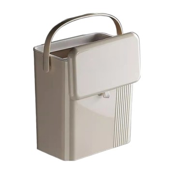 Mega 法式奶油風廚房掛式垃圾桶  30.5 x 26.5 x 13cm  奶白色