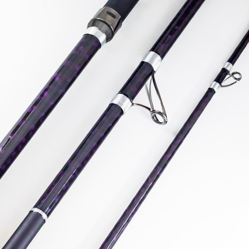 投げ竿 並継 4.2m 60号 3本継 本格派投竿 バイオレット
