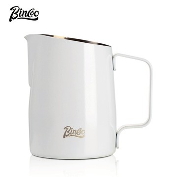 BINCOO 尖嘴斜口拉花缸 不銹鋼小型拉花杯 專業意式咖啡奶缸 420ML