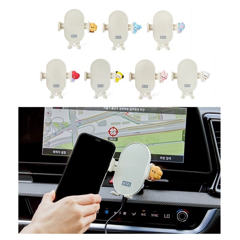 NEW 車載用 充電器 スマホスタンド ワイヤレス急速充電器 スマホ ...