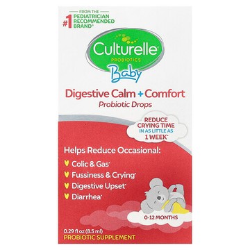 Culturelle, 嬰兒益生菌，消化舒緩 + 舒適益生菌滴劑，0-12 個月，0.29 液量盎司（8.5 毫升）