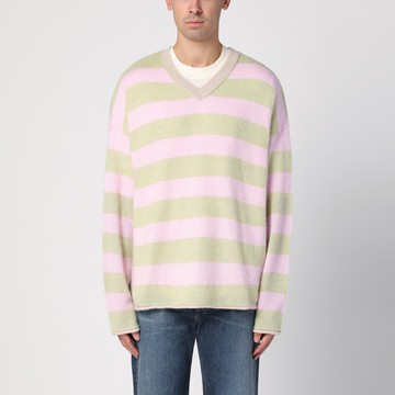 Light green/pink striped jumper