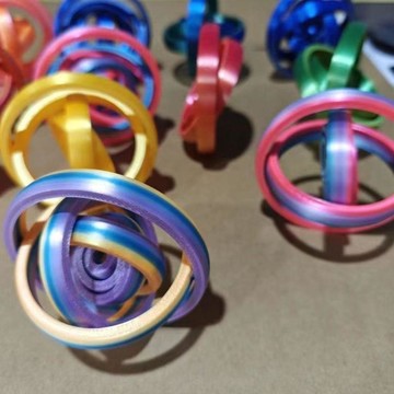✅3d解壓七環彩輪爆款玩具魔輪地攤爆品擺攤便宜學生獎勵【台灣出貨】