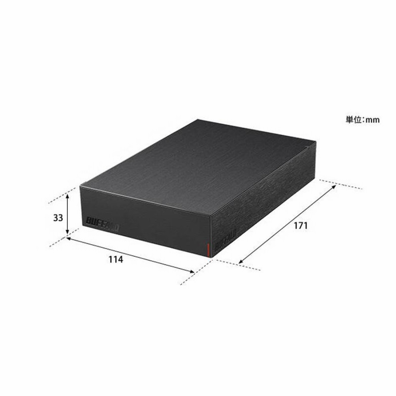 バッファロー HD-LE2U3-BB 3.5inchHDD 無く 2TB 黒