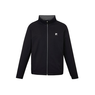 FILA GOLF 男防潑水平織外套-黑色 1JKZ-6104-BK
