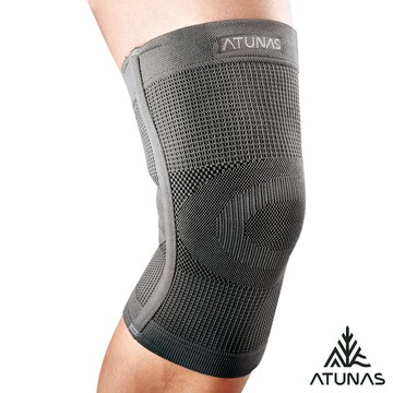 【ATUNAS 歐都納】超彈性護膝/透氣休閒防護護具-14CM（A8SAGZ05炭灰）_廠商直送