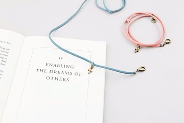 清炫才怡  口罩頸鍊 十字墜飾系列  02.摩登藍