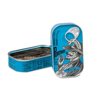 葡國老人牌 鹽水沙丁魚 125G 6罐 食品罐頭 富含DHA 下酒 零嘴 拌飯 早餐 葡萄牙原裝進口