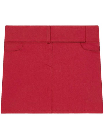 Courrèges Mini Skirt Belted Polycotton Clothing