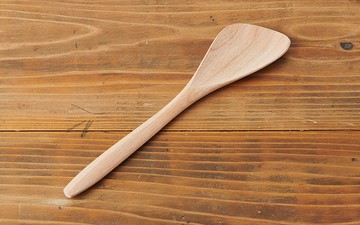 舀木匙櫻桃未上漆