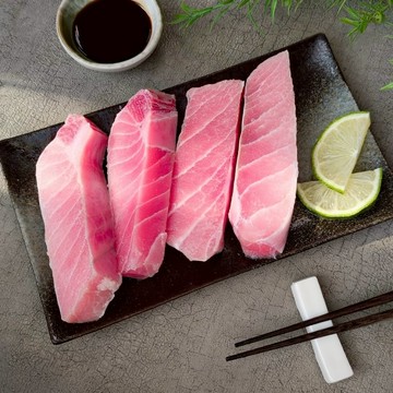 海肉管家 東港大目鮪魚腹肉(6包組_3-5片/約300g/包)