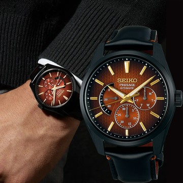 SEIKO 精工 Presage 新銳 歌舞伎限量機械錶-40.2mm(SPB329J1/6R21-01J0R)