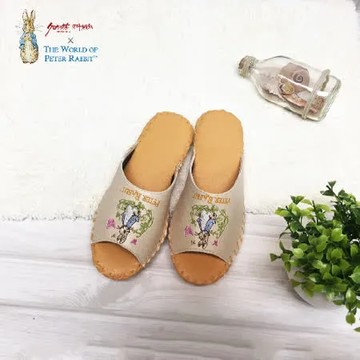 【Croissant 科羅沙】Peter Rabbit 比得兔室內鞋 TP綠藤蝶皮拖 桔24CM