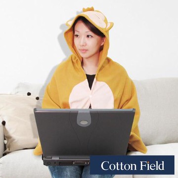 棉花田帥帥猴Q版造型多功能創意保暖毯(75X150cm)