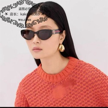 g家歐美ins個性小框貓眼太陽眼鏡女明星同款板材時尚墨鏡男gg1862