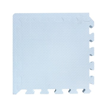 【新生活家】2cm厚防護巧拼地墊-莫蘭迪藍32x32x2cm (64片)贈嬰兒中性抗菌洗衣精1000ml
