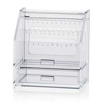 三層掀蓋防塵透明壓克力飾品收納盒 #5921