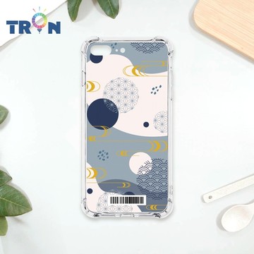 TRON IPhone 7/8 PLUS 日系和風圓點流水紋系列 四角防摔載具殼 軟殼 手機殼