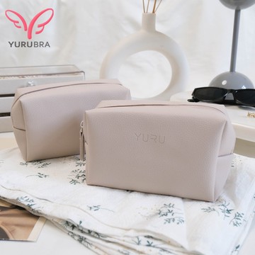 【YURUBRA】YURU皮革化妝包 高質感 大容量 收納 防刮 防潑水 ※E116