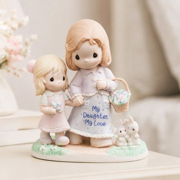 美國Precious Moments母女情深瓷偶My Daughter My Love母親禮物