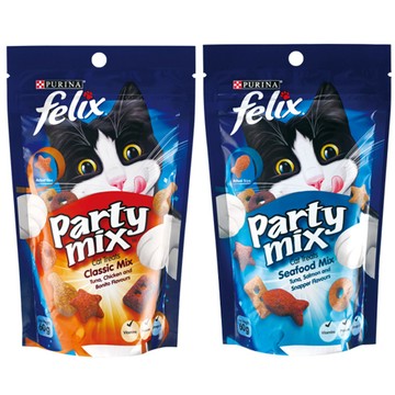 Friskies 【16入組】Felix菲力貓Party Mix貓脆餅 60g