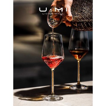 U Mi LIVING · 微風 | 家用高顏值勃艮第紅酒杯歐式輕奢水晶玻璃