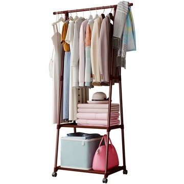 【居家生活Easy Buy】三角收納吊掛衣帽架 曬衣架(吊衣架 曬衣架黑色