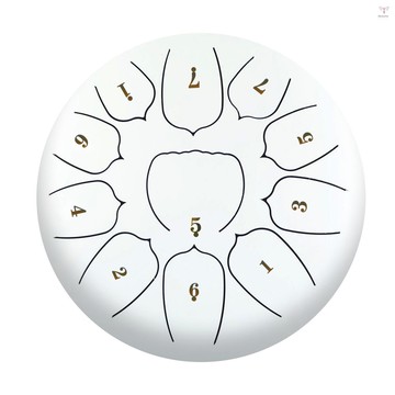 6 英寸鋼舌鼓 11 音符手盤鼓帶鼓槌手指撥片打擊樂冥想瑜伽