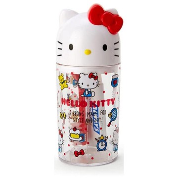 【震撼精品百貨】Hello Kitty 凱蒂貓~Sanrio~三麗鷗~ 造型外出旅行盥洗組-紅*17367