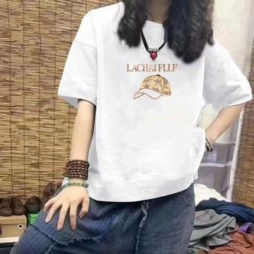 台灣现貨 100%純棉 印花 純棉 T 恤 短袖女 短袖上衣 寬鬆顯瘦上衣 美式上衣 寬鬆 T 恤 男生衣服 T 恤女