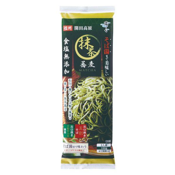 はくばくはくばく そば湯まで美味しい蕎麦 抹茶 食塩無添加 180g 1個