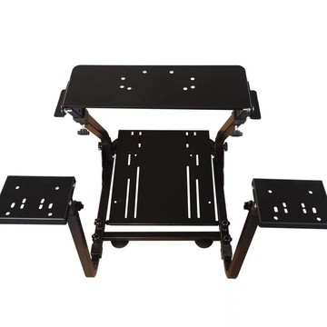 方向盤模擬器 賽車方向盤 遊戲方向盤 折疊模擬賽車游戲方向盤座椅支架飛行器支架