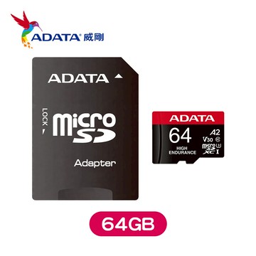ADATA威剛 MicroSDXC C10/A2/V30 攝錄專用記憶卡 (64/128/256GB)