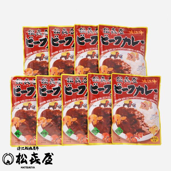 近江牛肉 ビーフカレー9食入り(甘口3・中辛3・辛口3)